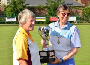 Ladies Singles Rachel Mackriell - Saffron Ladies Mayor Cllr. Janet Coles