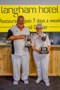 2016 Singles Champions - Charles Wright (Spartan) and Angela Cleveley (Fleckney) (1)